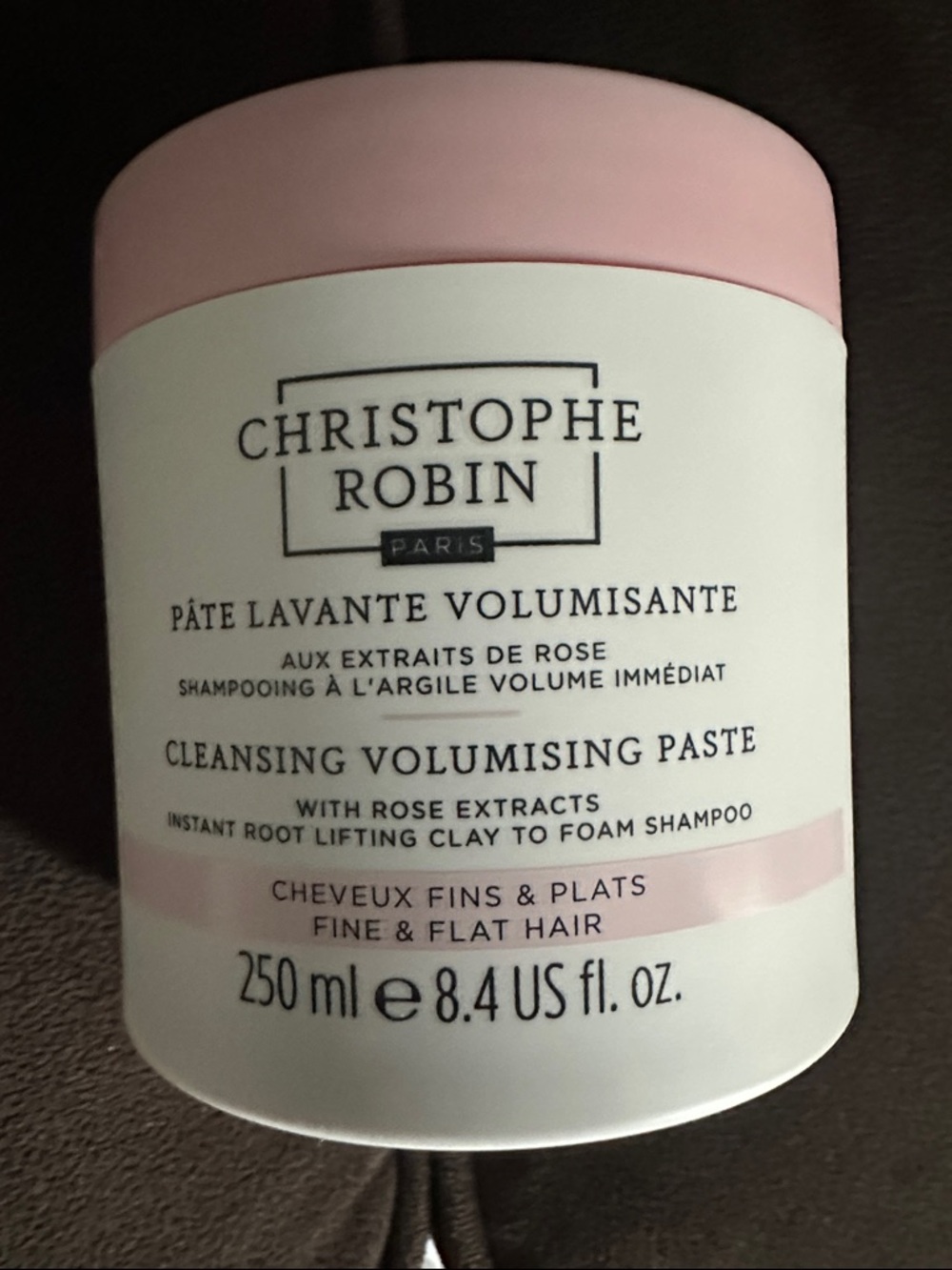 Christophe Robin Cleansing Volumising Shampoo Paste with Rose Extracts - Pink